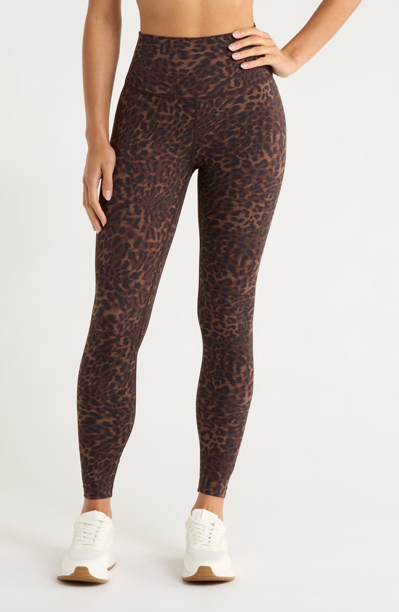 MPG Print Sculpt Leggings, Main, color, Caribou Leopard