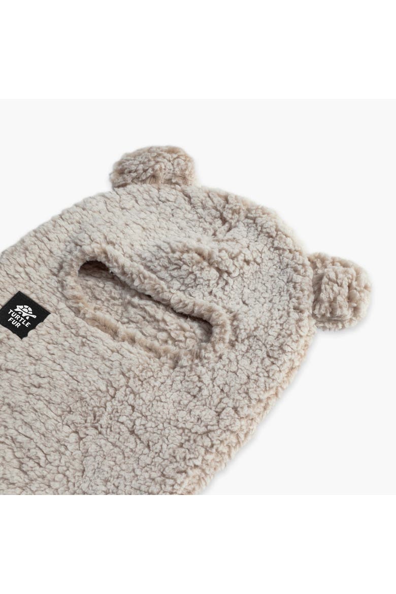 Kids Fleece Bear Balaclava, Alternate, color, Natural