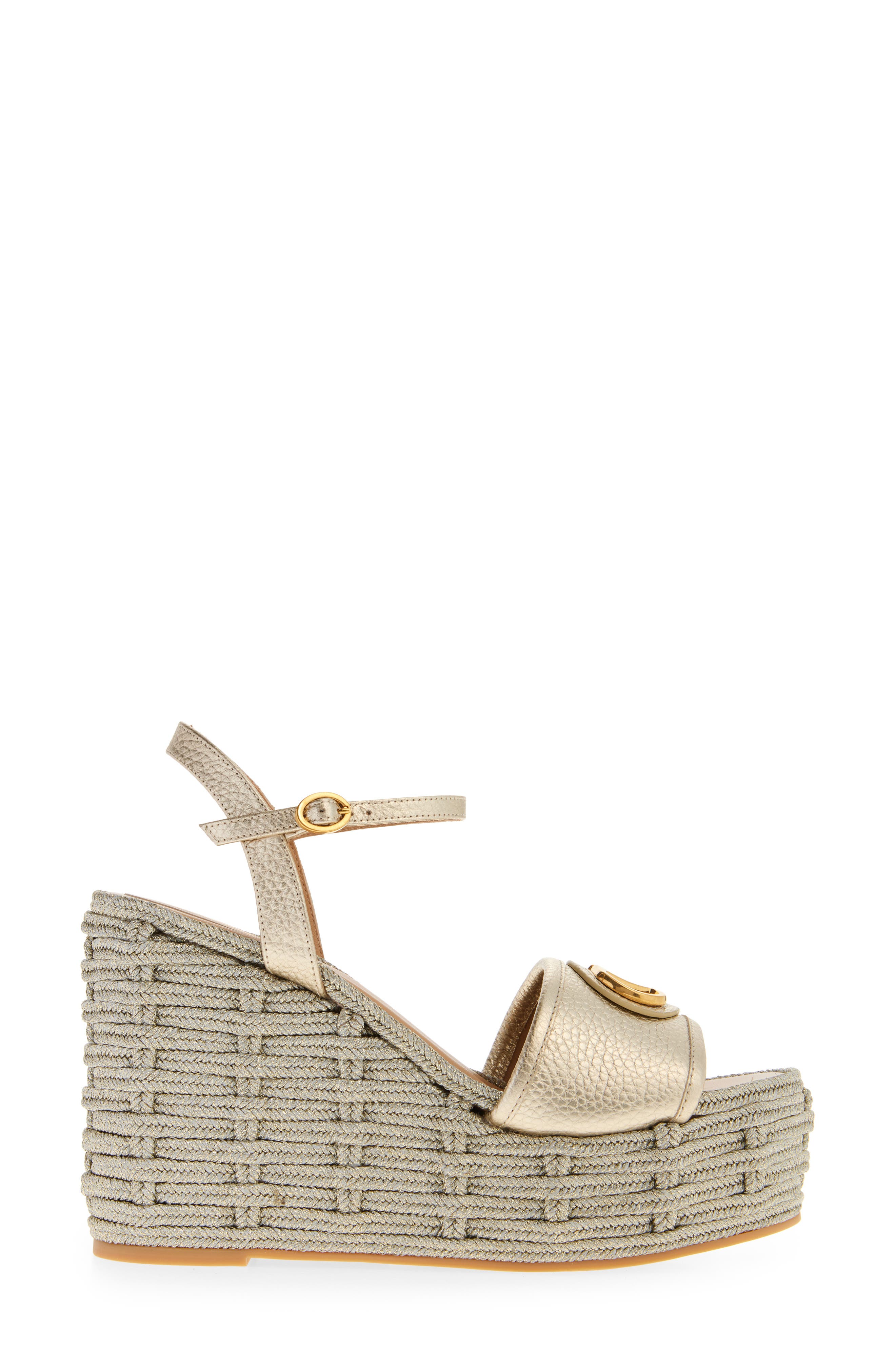 Valentino Garavani VLOGO Wedge Platform Sandal, Alternate, color, 