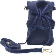 Carlos Falchi Cell Phone Butterly Lambskin Leather Bag
