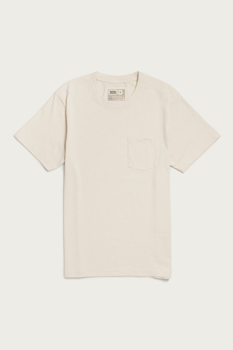Recycled Pocket Tee, Main, color, Ivory