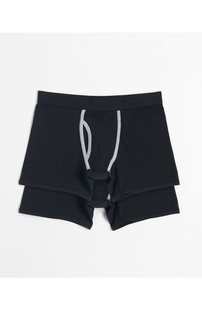 Pact Everyday Boxer Brief 4-Pack, Alternate, color, Black