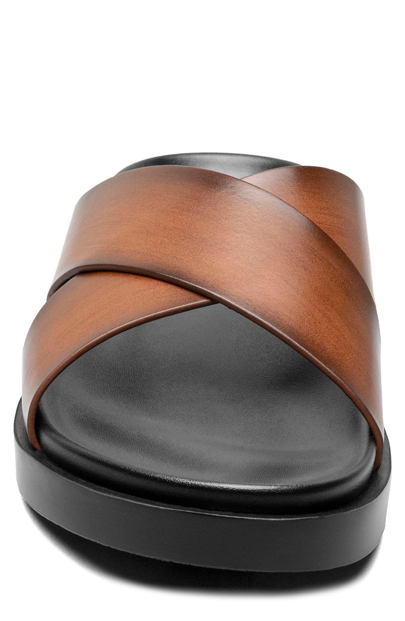 Stacy Adams Montel Slide Sandal, Alternate, color, Cognac