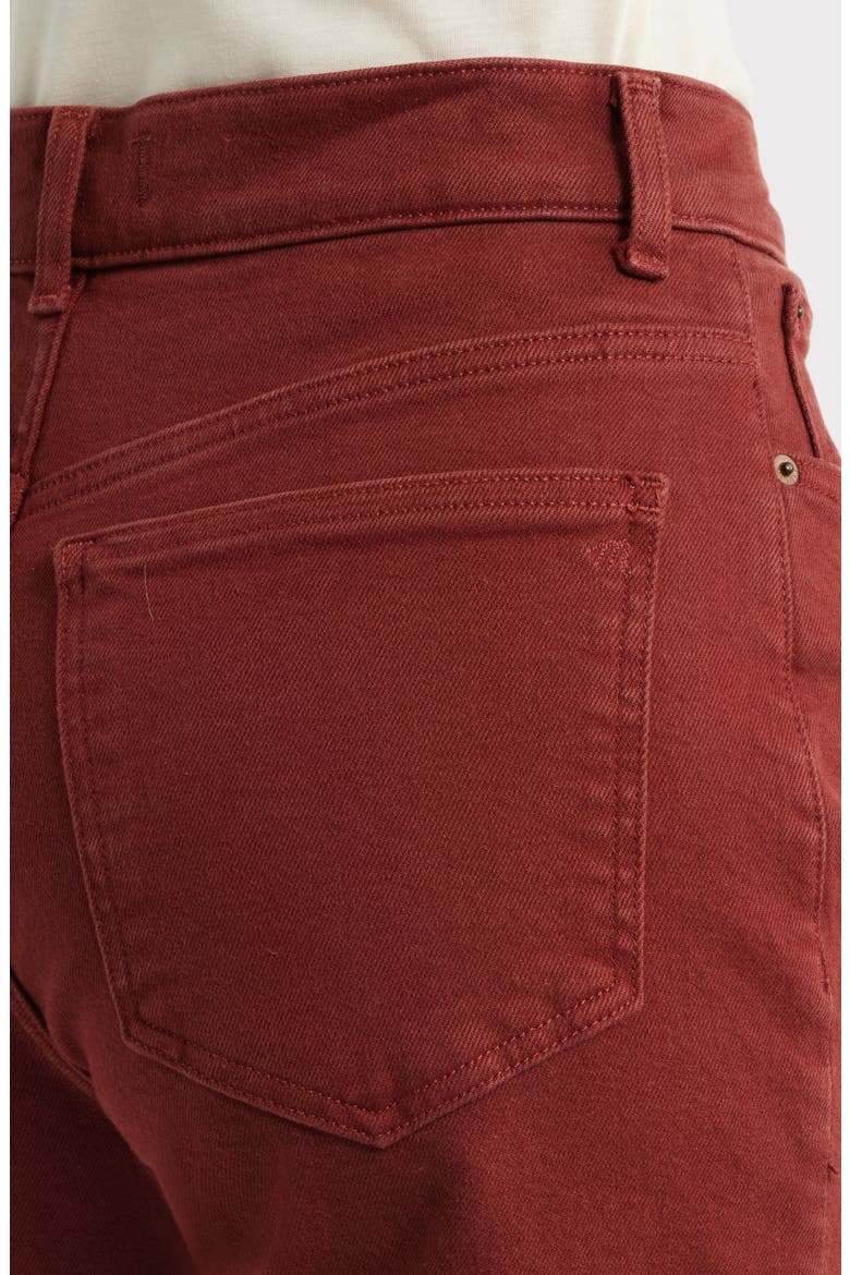The Perfect Wide Leg Jeans, Alternate, color, DEEP REDWOOD