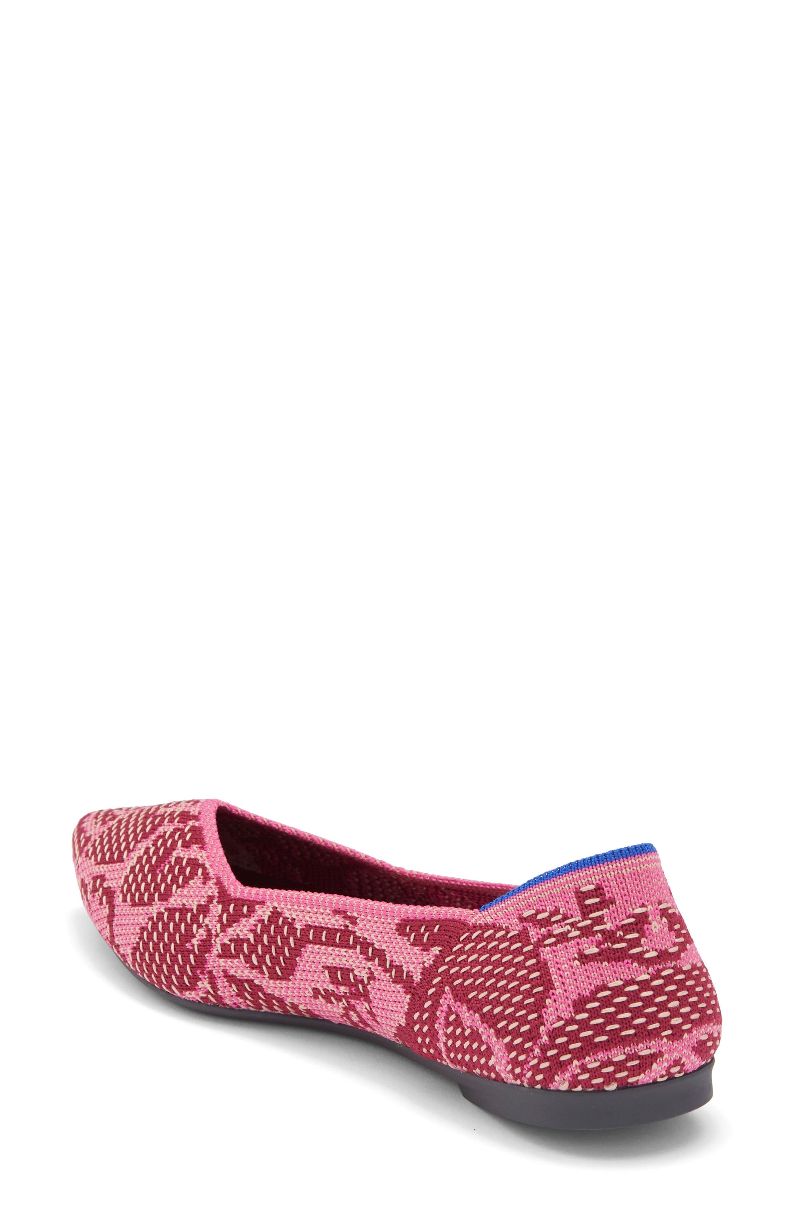 The Point II Pointed Toe Flat, Alternate, color, PINK BOUQUET