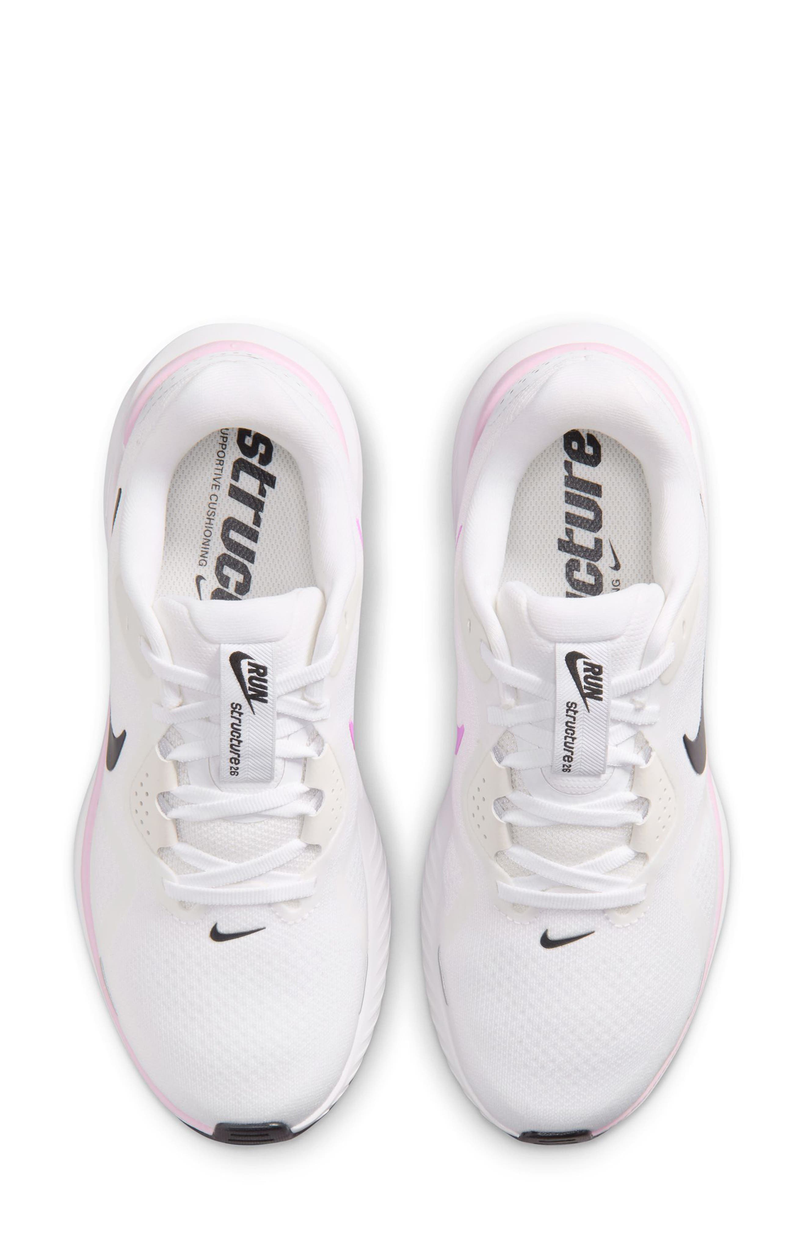 Structure 26 Running Shoe, Alternate, color, 107 WHITE/BLACK