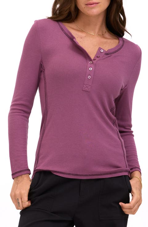 Alida Feather Rib Henley