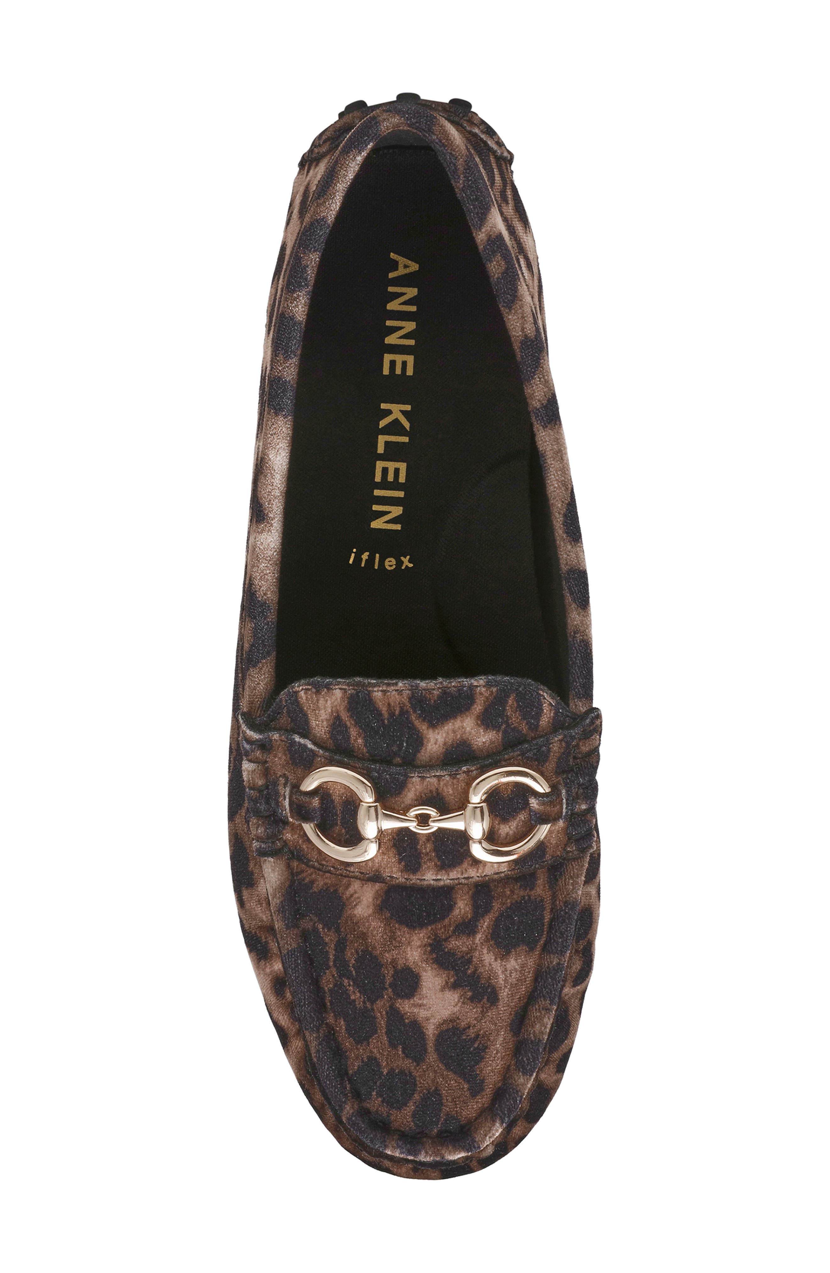 Chrystie Bit Loafer, Alternate, color, LEOPARD VELVET
