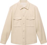 MANGO Regular Fit Lyocell & Cotton Jacket