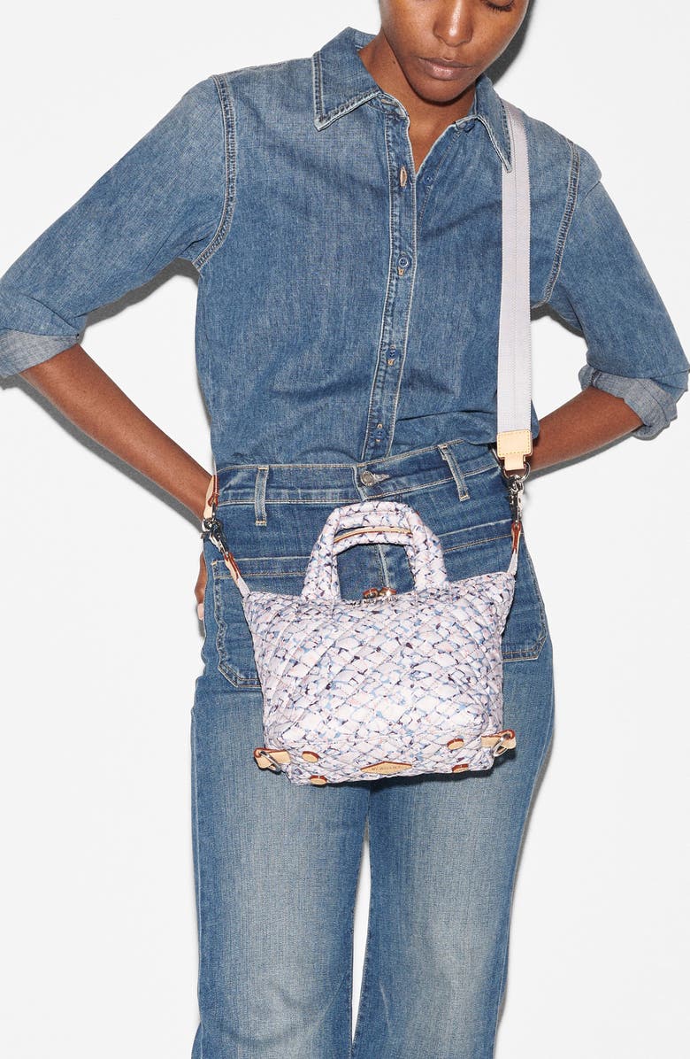 MZ Wallace Micro Sutton Quilted Nylon Top Handle Bag, Alternate, color,