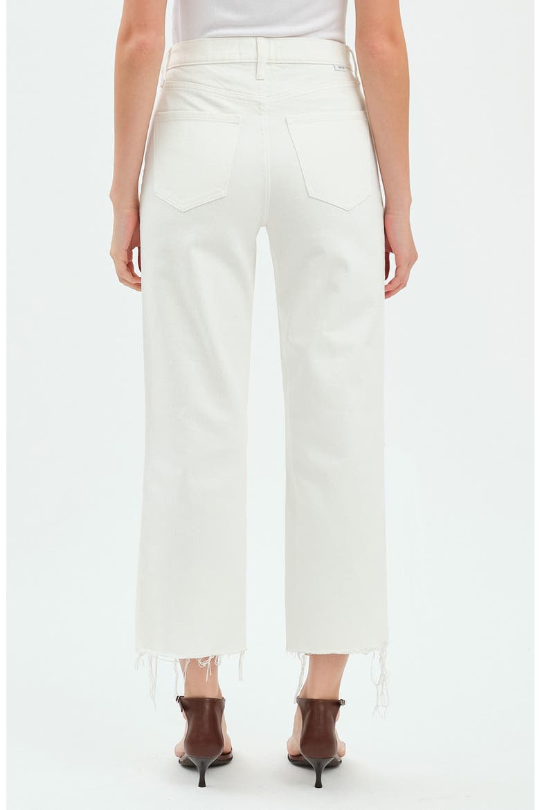 Pleaser High Waist Raw Hem Crop Jeans, Alternate, color, LAMB