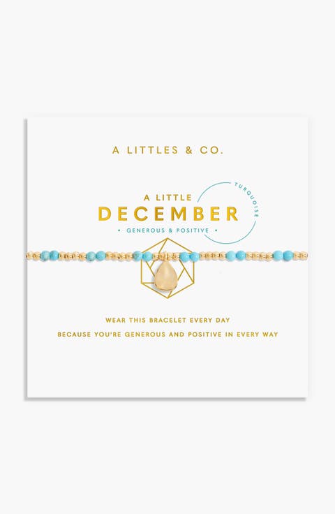 Birthstone A Little Bracelet in Gold-Tone Plating