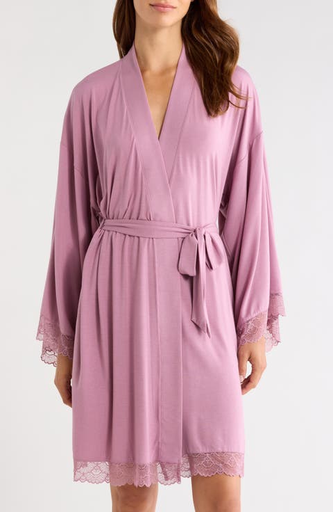 Moonlight Eco Lace Trim Robe