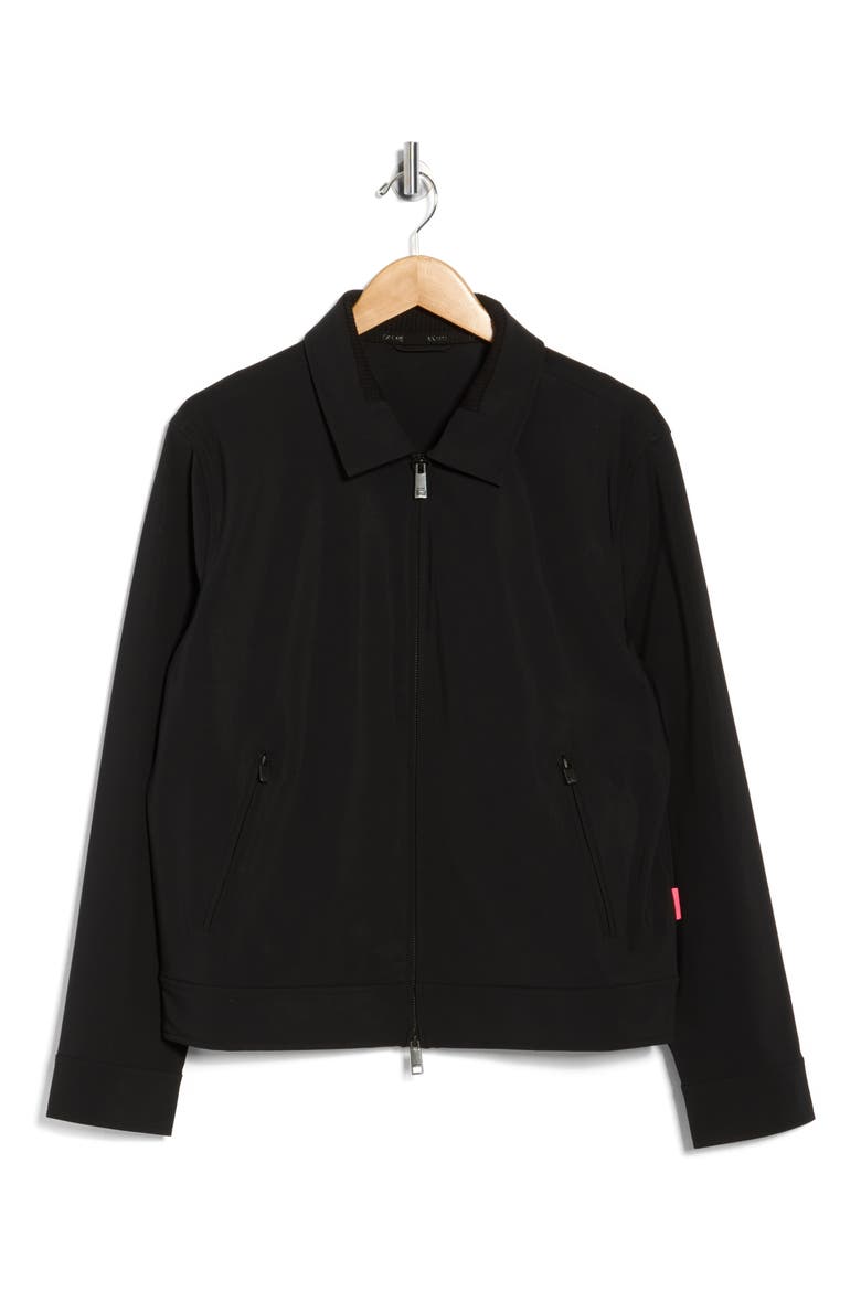 Zip Front Golf Jacket, Alternate, color, ONYX