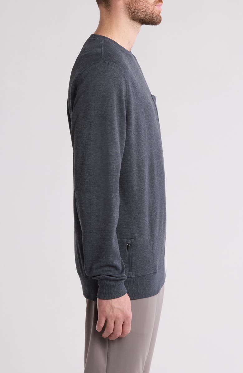 Vuori Jeffrey's Pullover, Alternate, color, Navy Heather