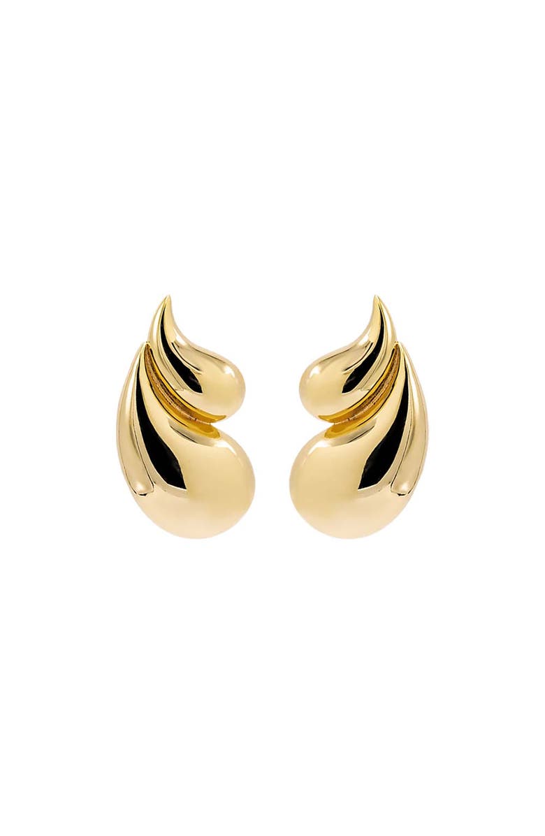 BY ADINA EDEN Solid Double Graduated Teardrop Stud Earring, Main, color, 