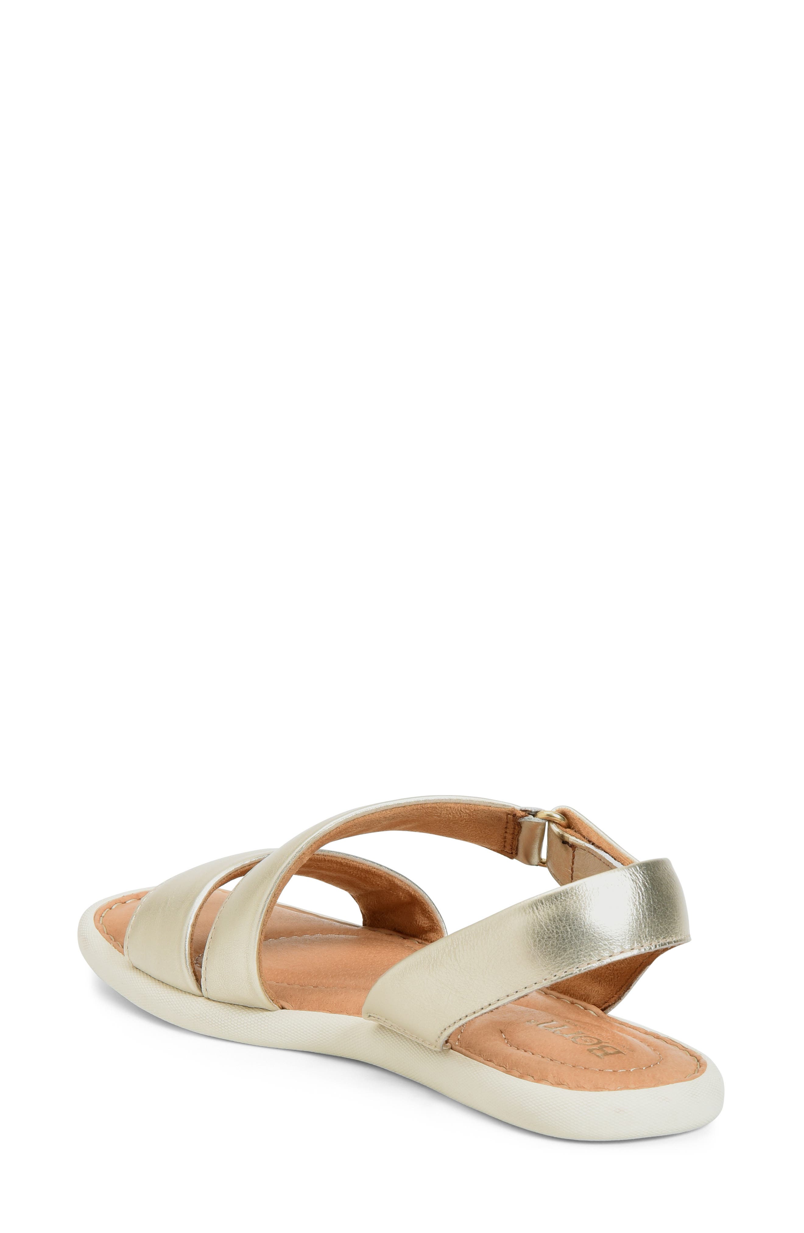 Rahway Strappy Sandal, Alternate, color, LIGHT GOLD METALLIC LEATHER