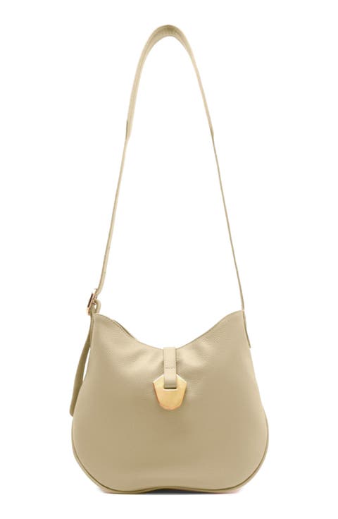 Medium Sabrina Leather Crossbody Bag