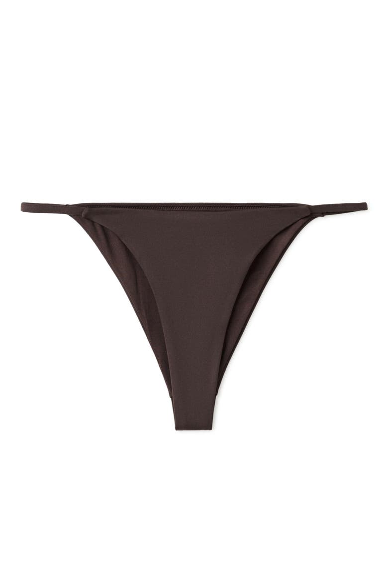 Scoop Front Bikini Bottoms, Main, color, BROWN