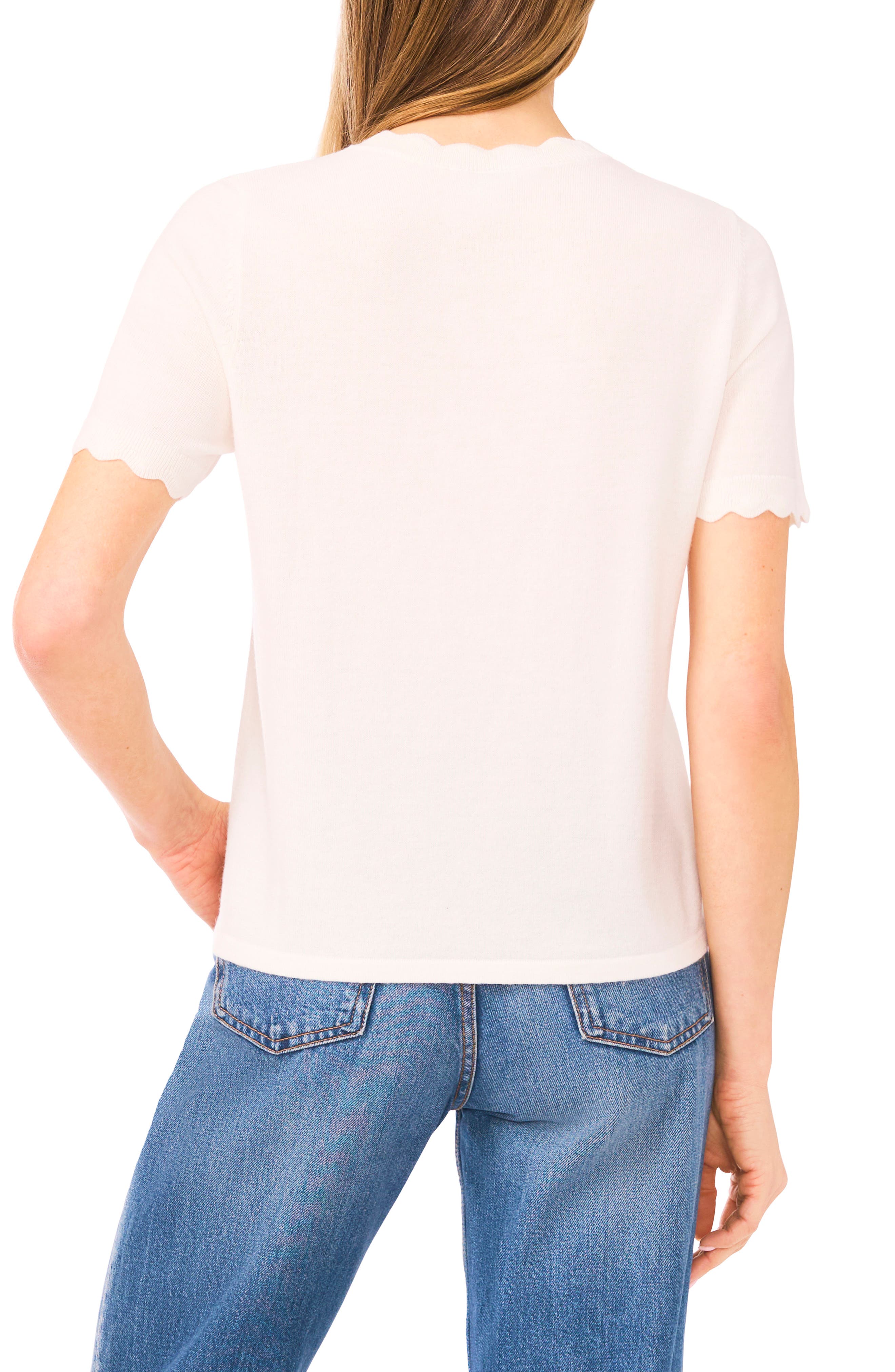 Scallop Neck Sweater - image 2