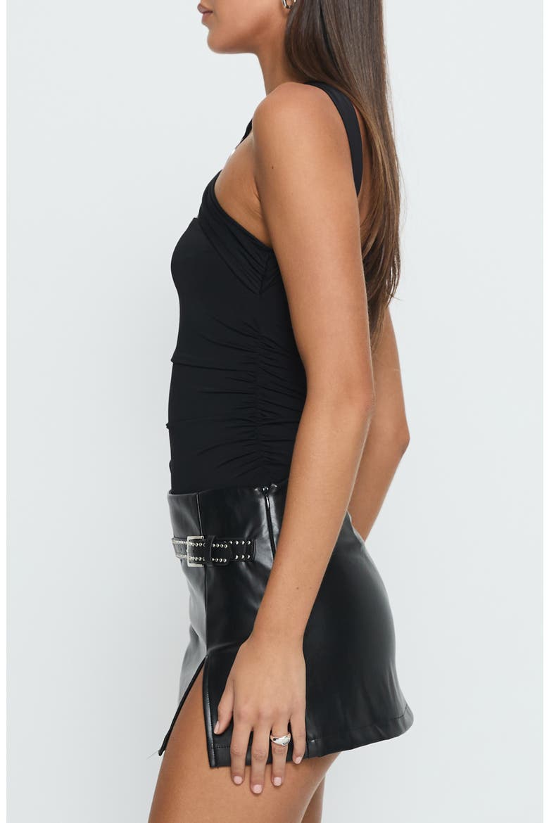 Destanee Ring Detail Bodysuit, Alternate, color, BLACK