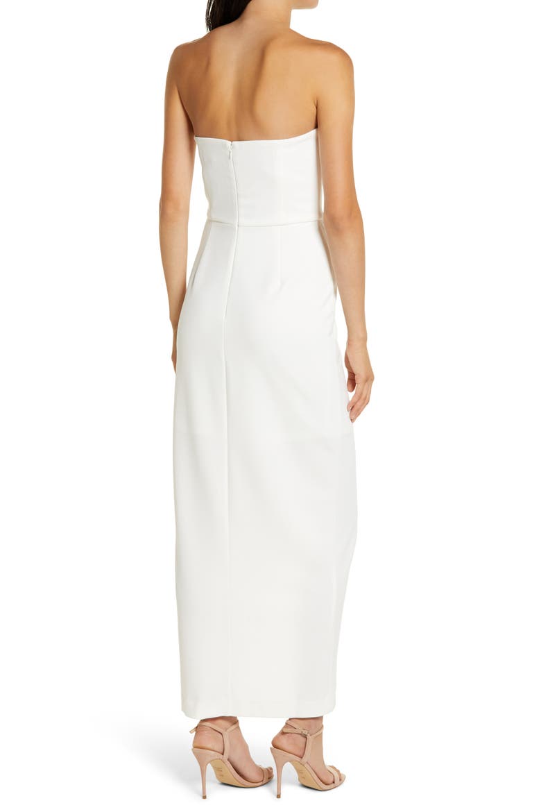 The Angelique Strapless Tulip Gown, Alternate, color, IVORY