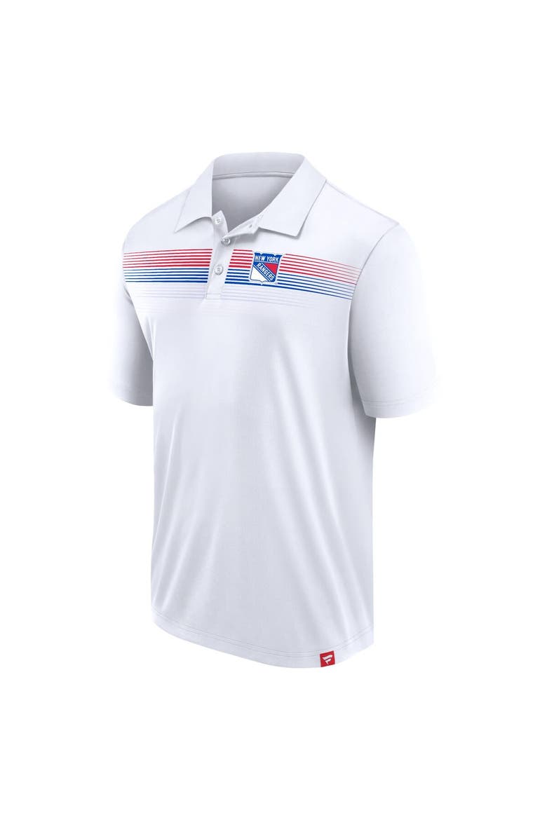 Men's Fanatics Branded White New York Rangers Victory For Us Interlock Polo, Alternate, color, White