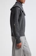 Bottega Veneta Wool & Cashmere Sweater with Leather Yoke