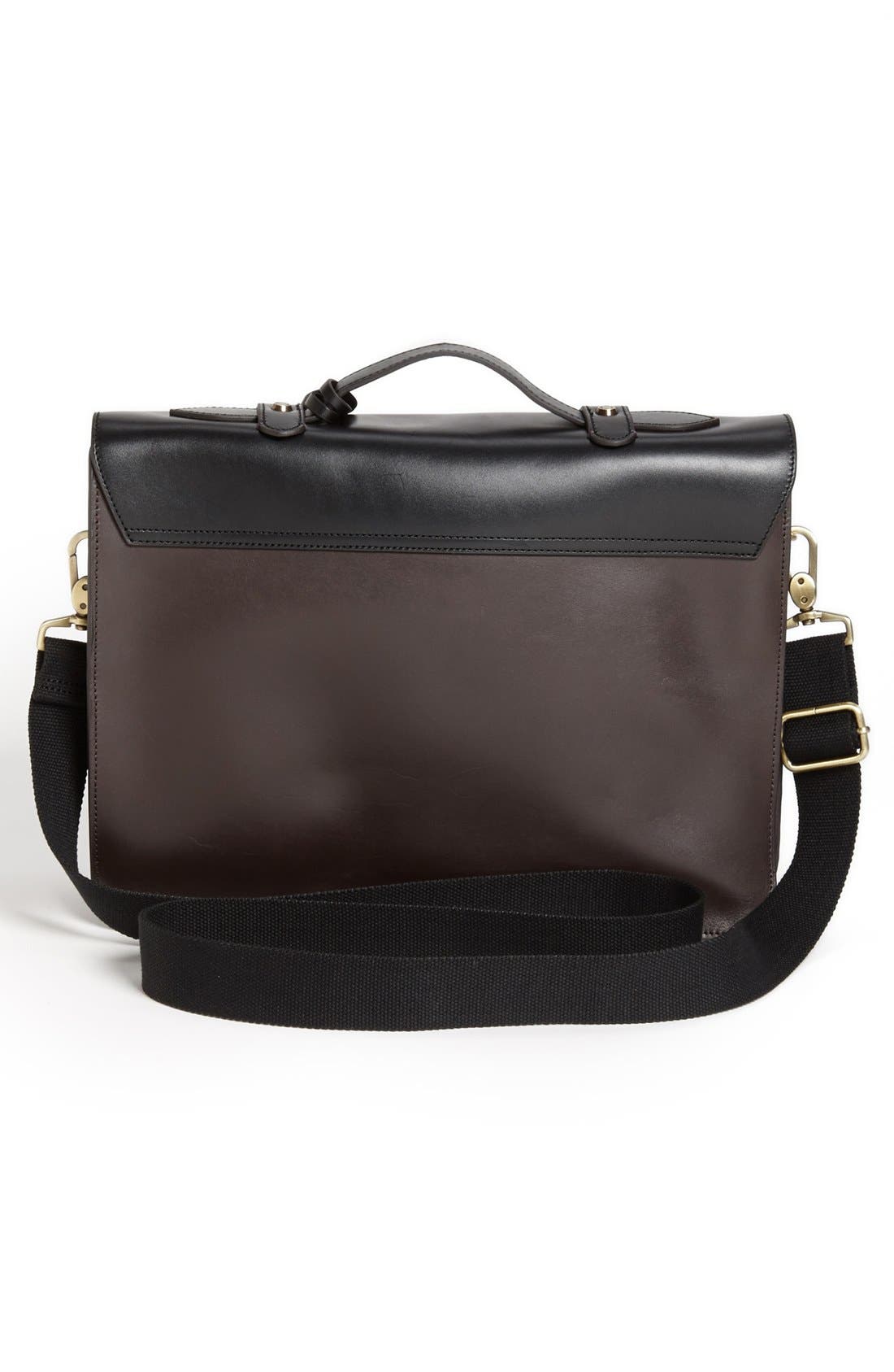 Ted Baker London Leather Satchel, Alternate, color, 