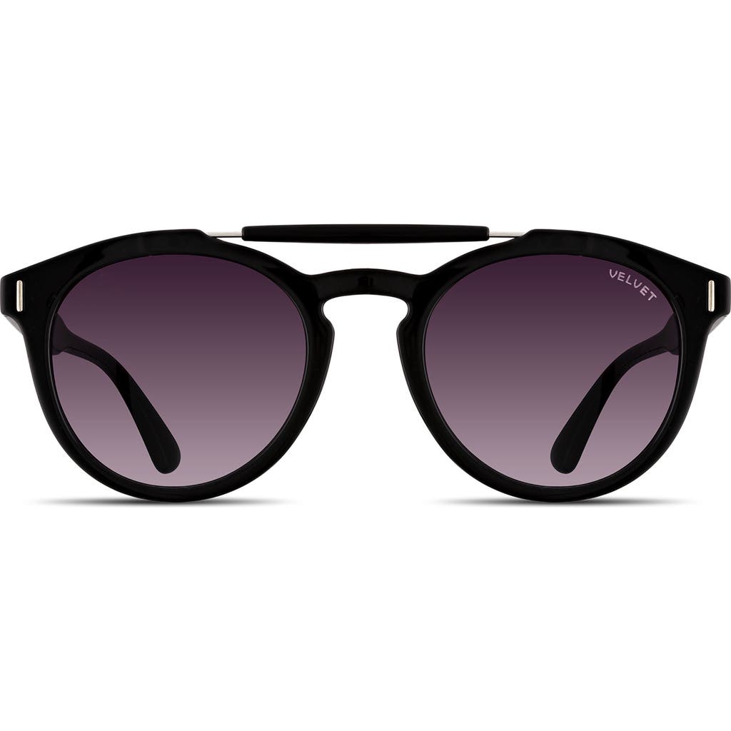 Velvet Eyewear Amelia Sunglasses In Black Grey