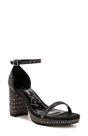 LONDON RAG Ronan Crystal Embellished Platform Sandal