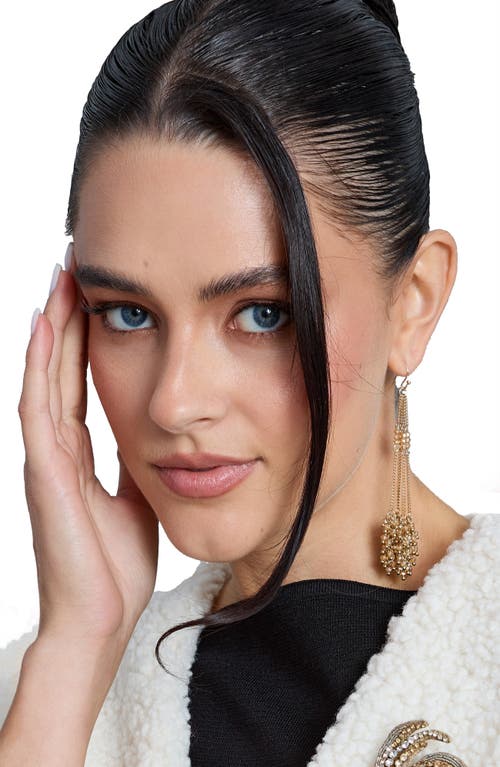 Saachi Cluster Tassel Drop Earrings In Gold