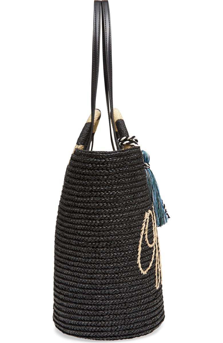 Rebecca Minkoff Off Duty Woven Straw Tote, Alternate, color,