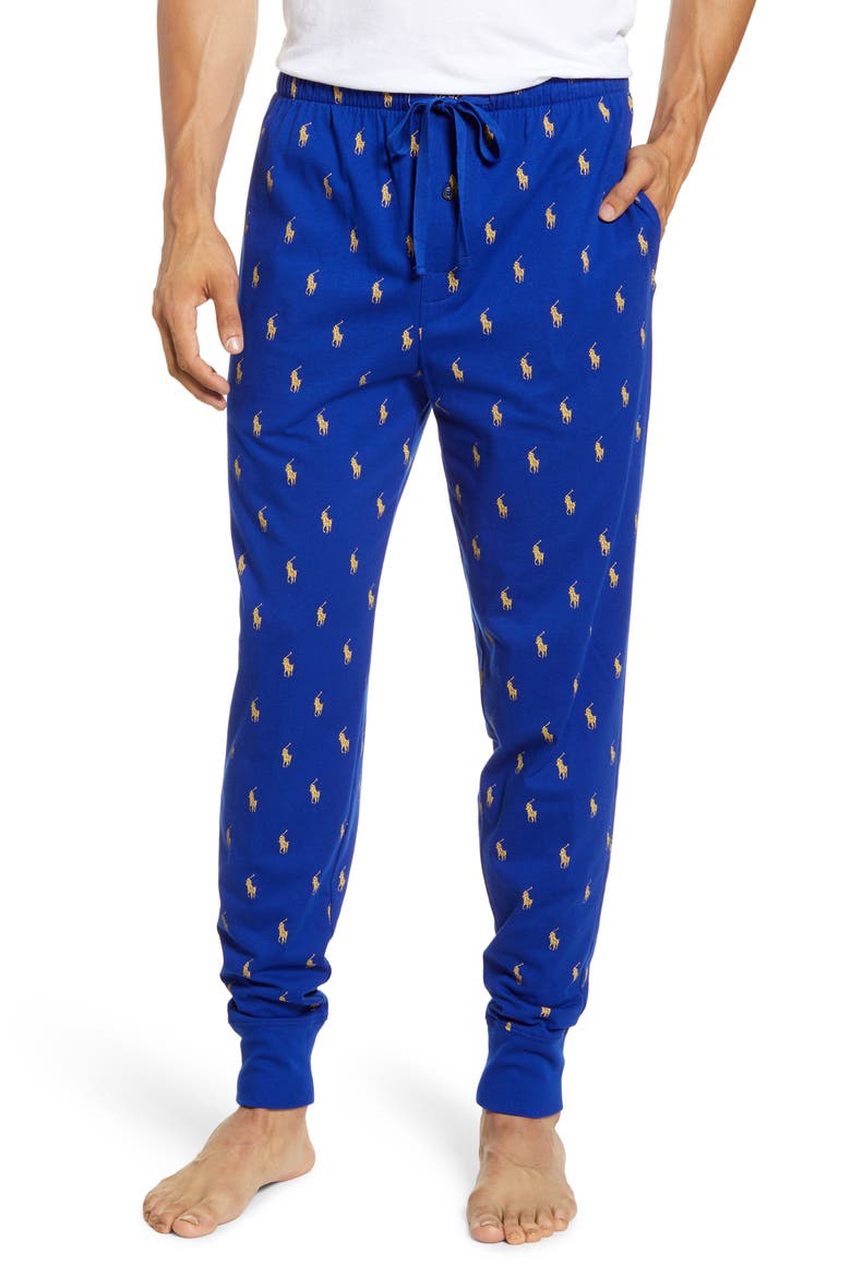 Cotton Pajama Pants, Main, color, HERITAGE ROYAL