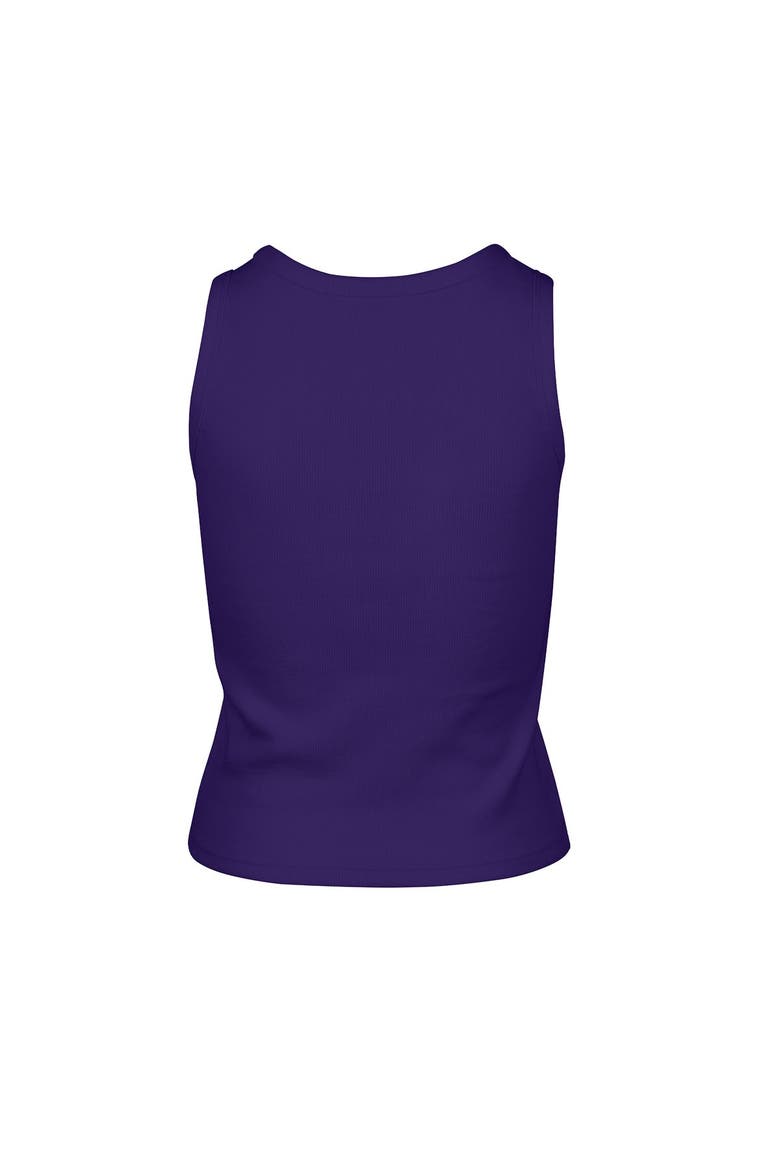 Women's '47  Purple Minnesota Vikings Cropped Straight Cut Ribbed Baby Tank Top, Alternate, color, Purple