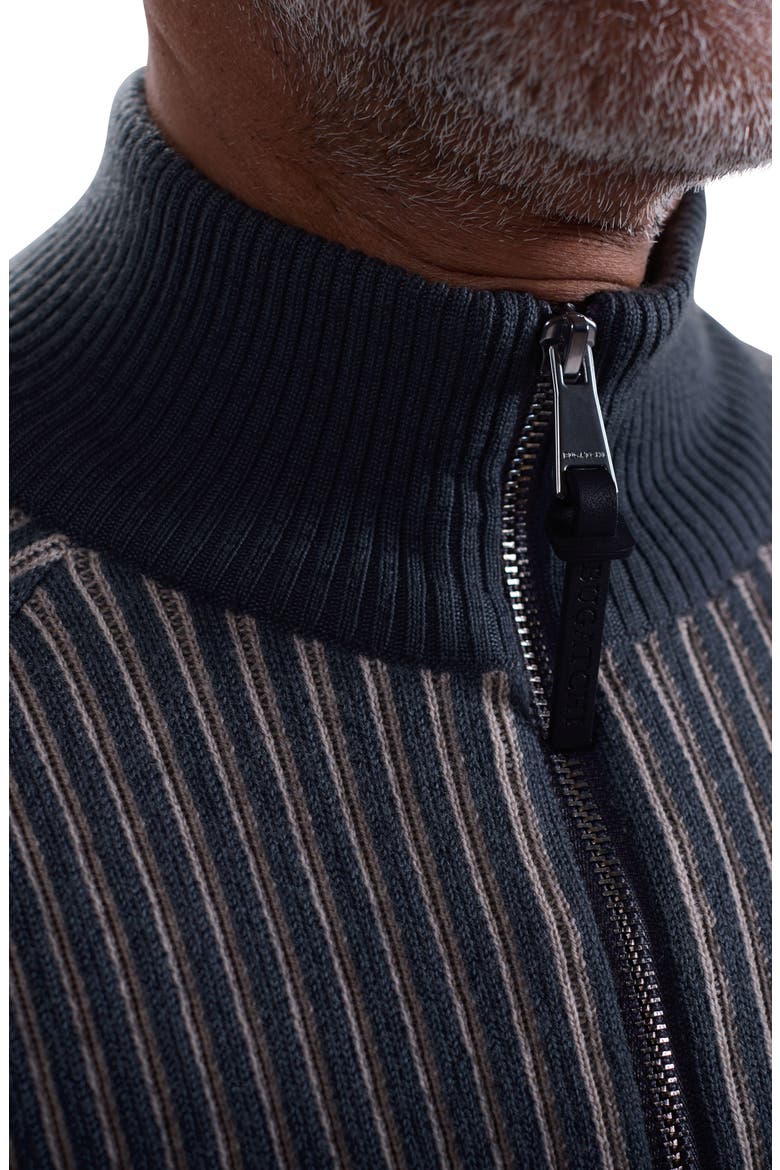 Merino Wool Quarter Zip Polo Sweater, Alternate, color, ZINC