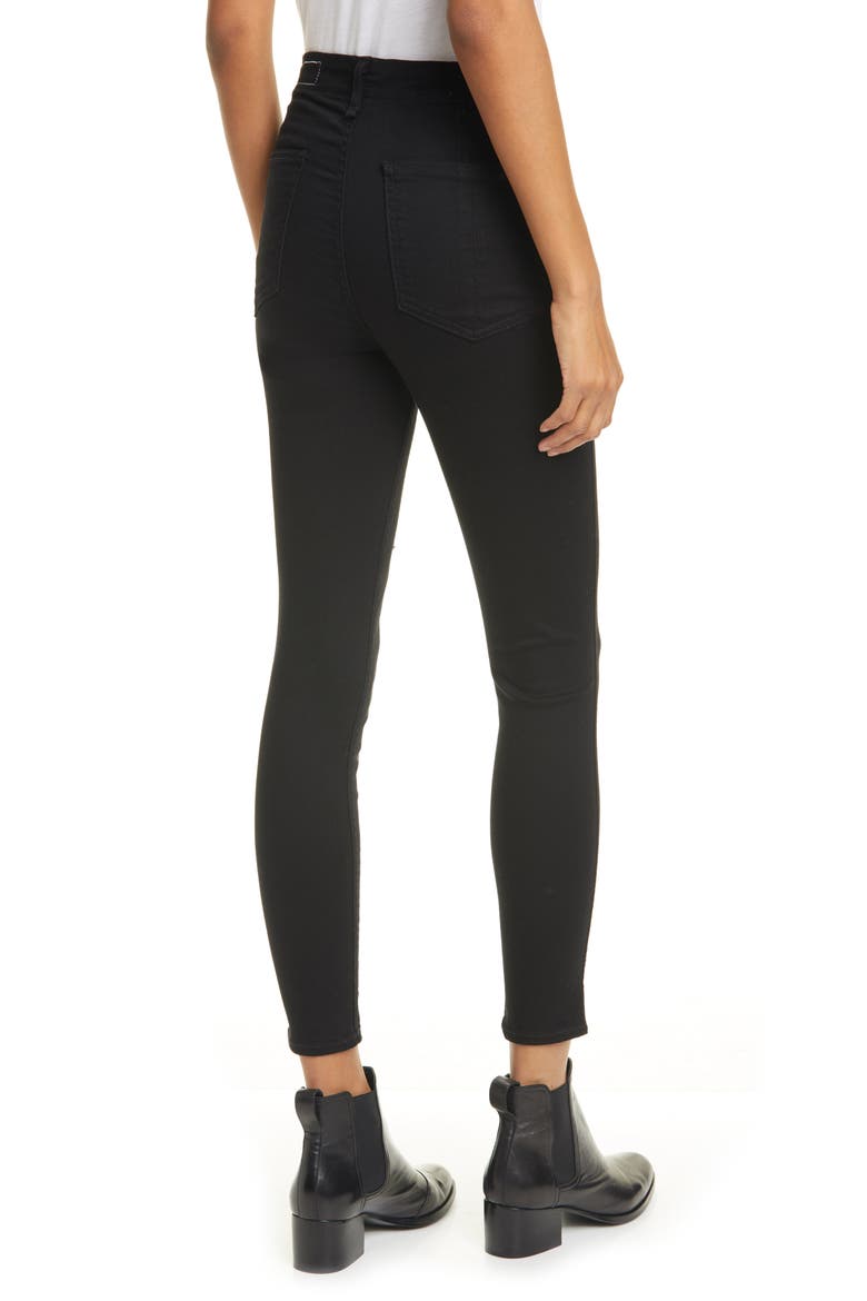 Nina High Waist Ankle Skinny Jeans, Alternate, color, NO FADE