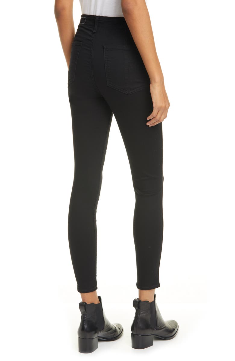 rag & bone Nina High Waist Ankle Skinny Jeans, Alternate, color, 