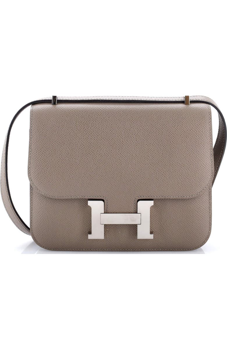 Pre-Owned Hermes Constance Bag Epsom 18, Main, color, Gris Asphalte