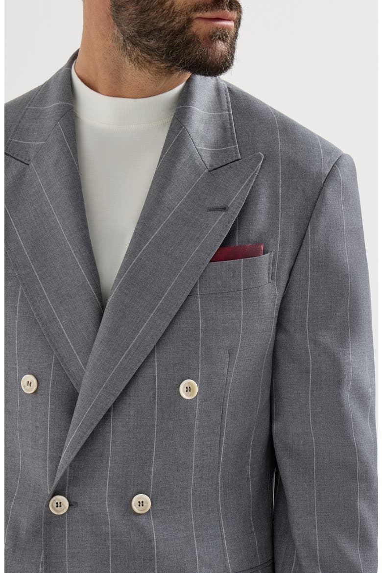 Virgin wool blazer, Alternate, color, Medium Grey