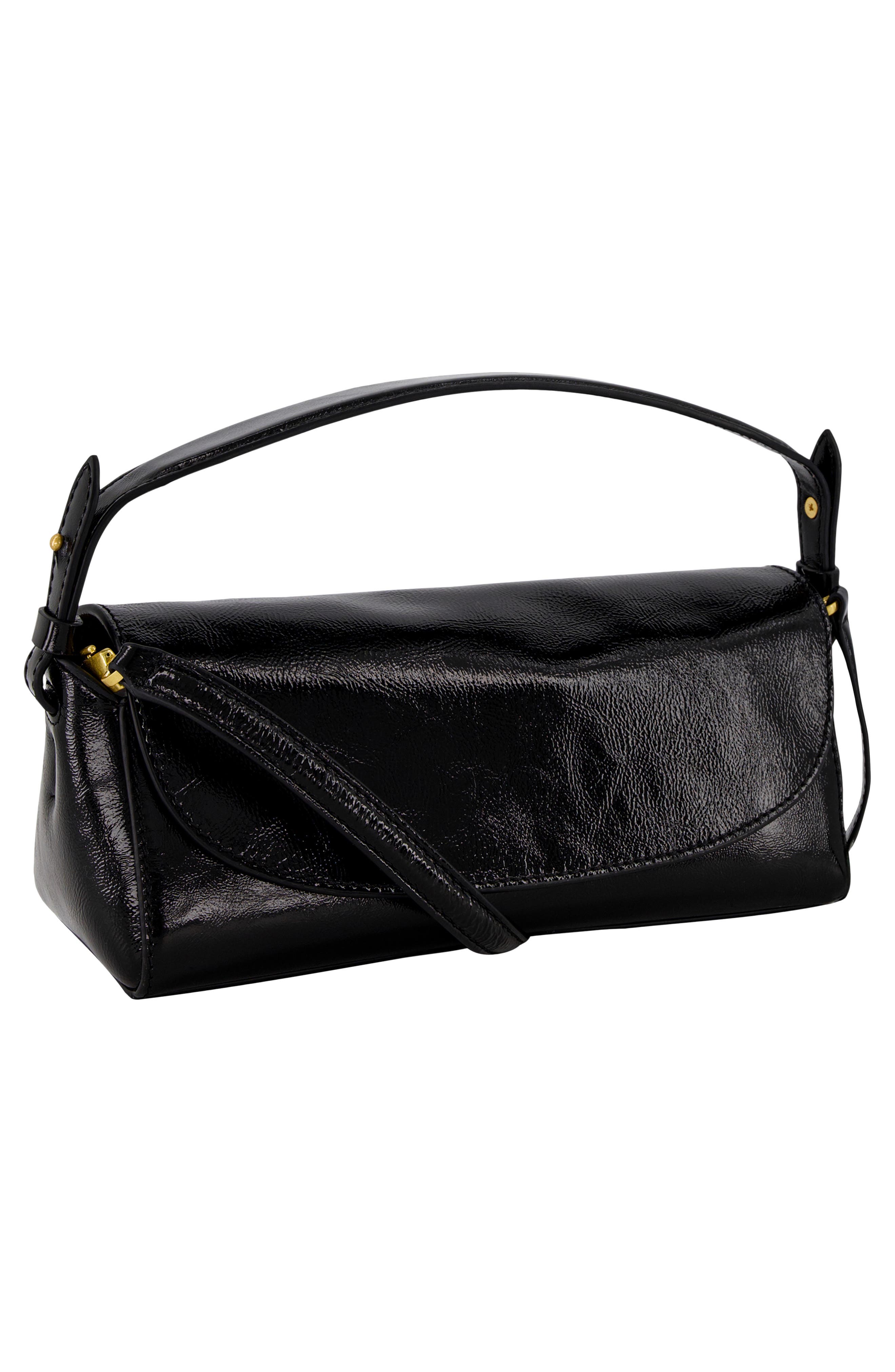 Vince Sabrina Mini Leather Handbag, Alternate, color, Black