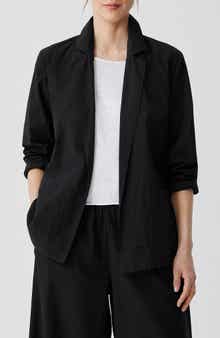 Eileen Fisher Organic Cotton Longline Blazer