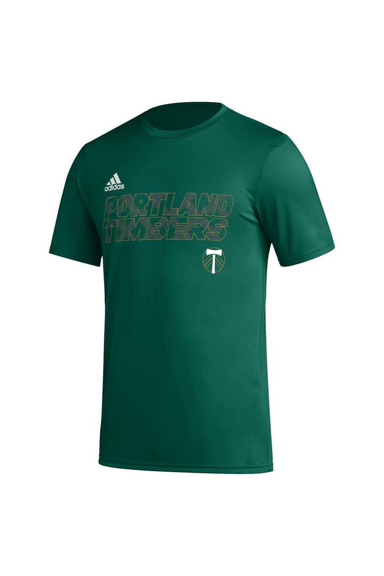 Men's adidas Green Portland Timbers Team Jersey Hook AEROREADY T-Shirt, Alternate, color, Green