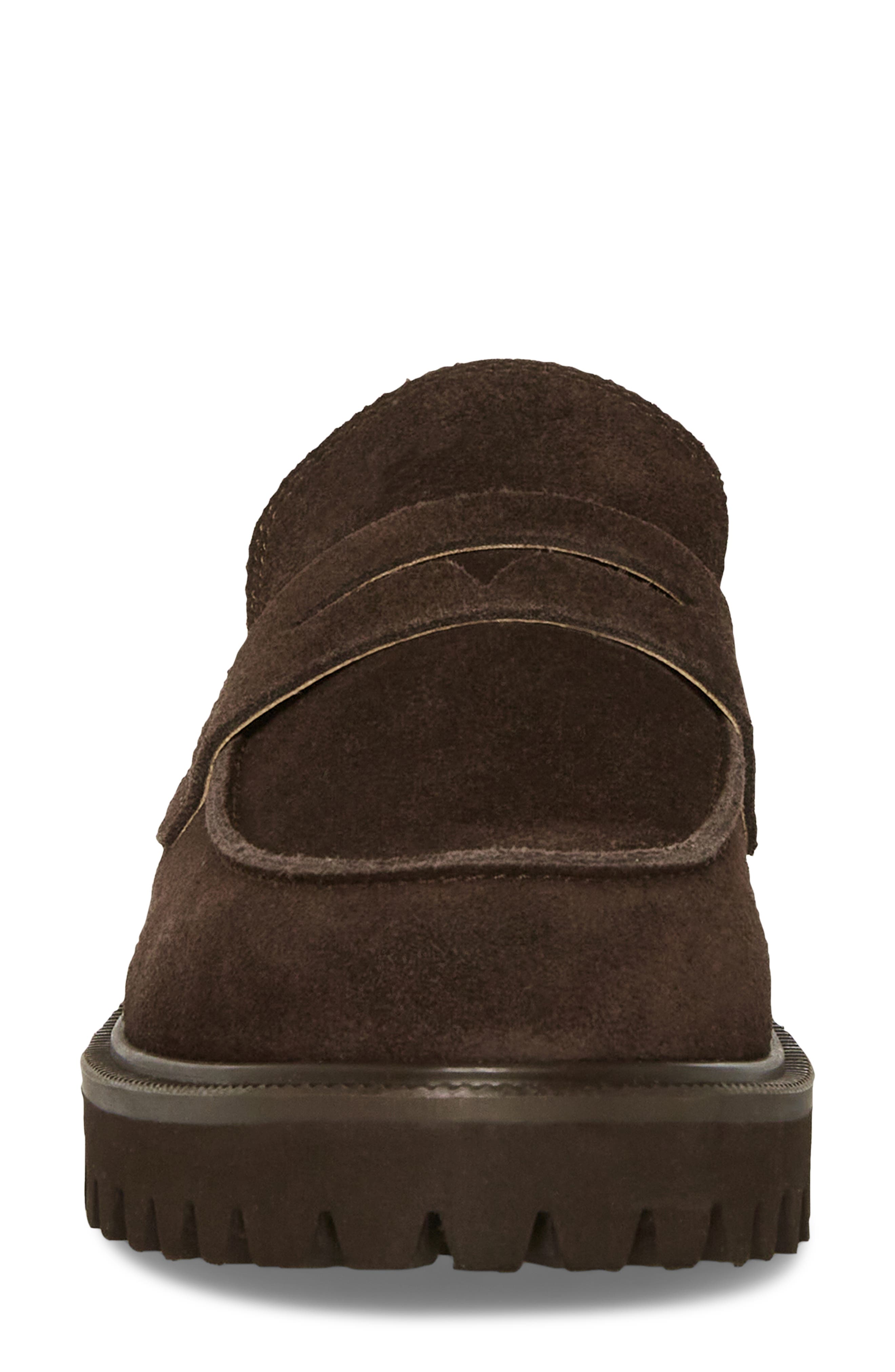France Waterproof Penny Loafer Mule, Alternate, color, JAVA LEATHER
