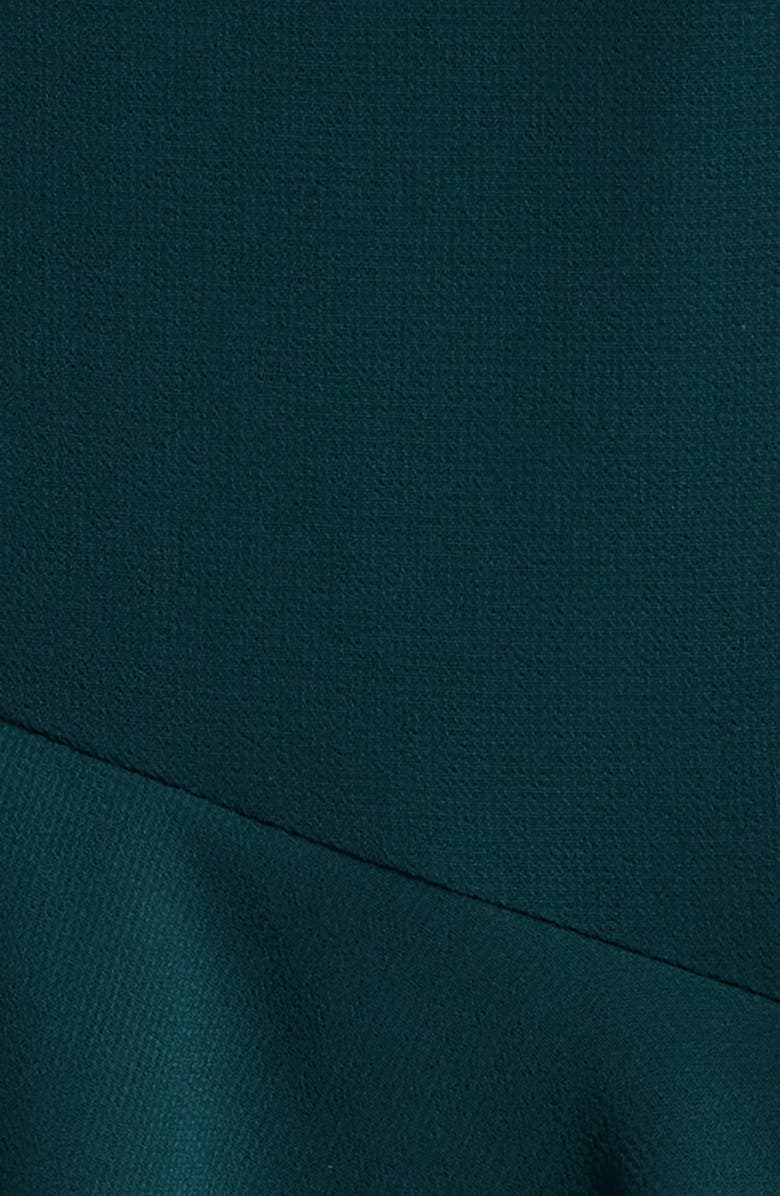 Lulus Amalia Strapless Ruffle Tiered Gown, Alternate, color, Emerald