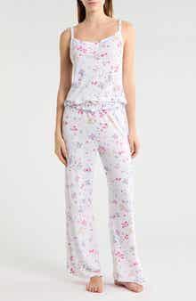 JACLYN Henley Camisole & Flare Leg Pants Pajamas