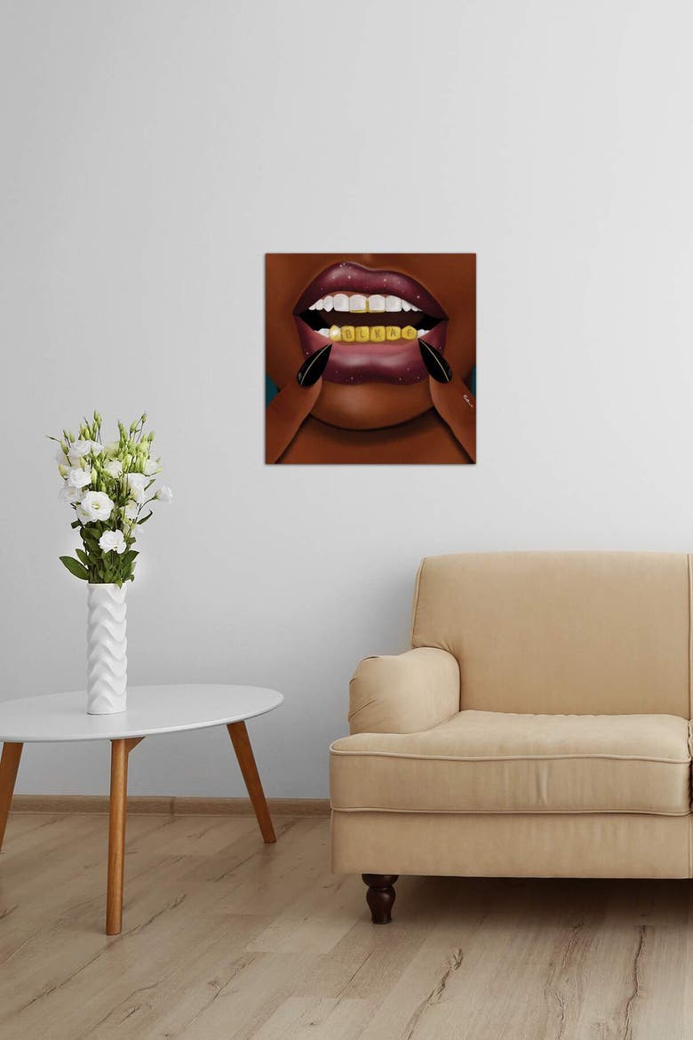BLK AF by DeeLashee Artistry Canvas Wall Art - 26" x 26", Alternate, color, MULTI