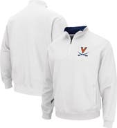 COLOSSEUM Men's Colosseum White Virginia Cavaliers Tortugas Team Logo Quarter-Zip Jacket