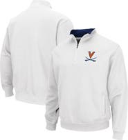 COLOSSEUM Men's Colosseum White Virginia Cavaliers Tortugas Team Logo Quarter-Zip Jacket