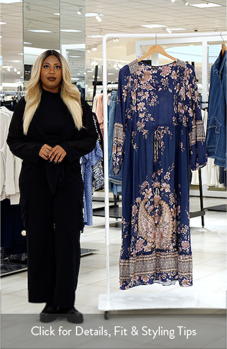 Destiny Floral Tie Waist Maxi Dress, sales video thumbnail